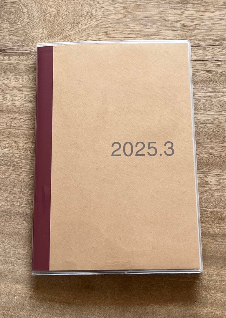 無印良品　マンスリースケジュール帳　日曜始まり　２０２５年３月始まり　Ａ５