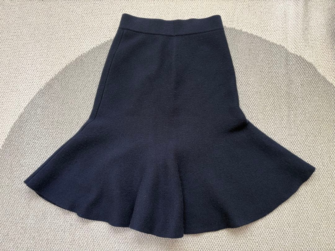 ノーブル ウールスムース タートルニット フレアスカート セット ノーブル ウールスムース タートルニット フレアスカート セット