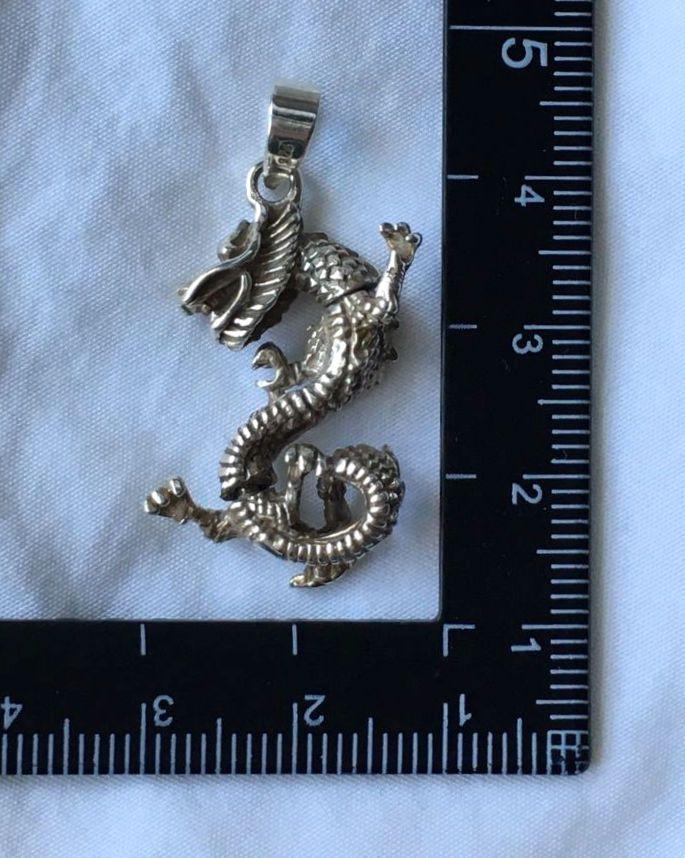 ビンテージ　ドラゴン　シルバー　ネックレス　SILVER　龍モチーフ