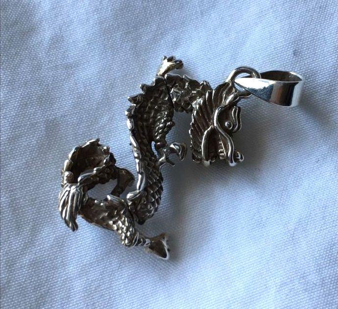 ビンテージ　ドラゴン　シルバー　ネックレス　SILVER　龍モチーフ