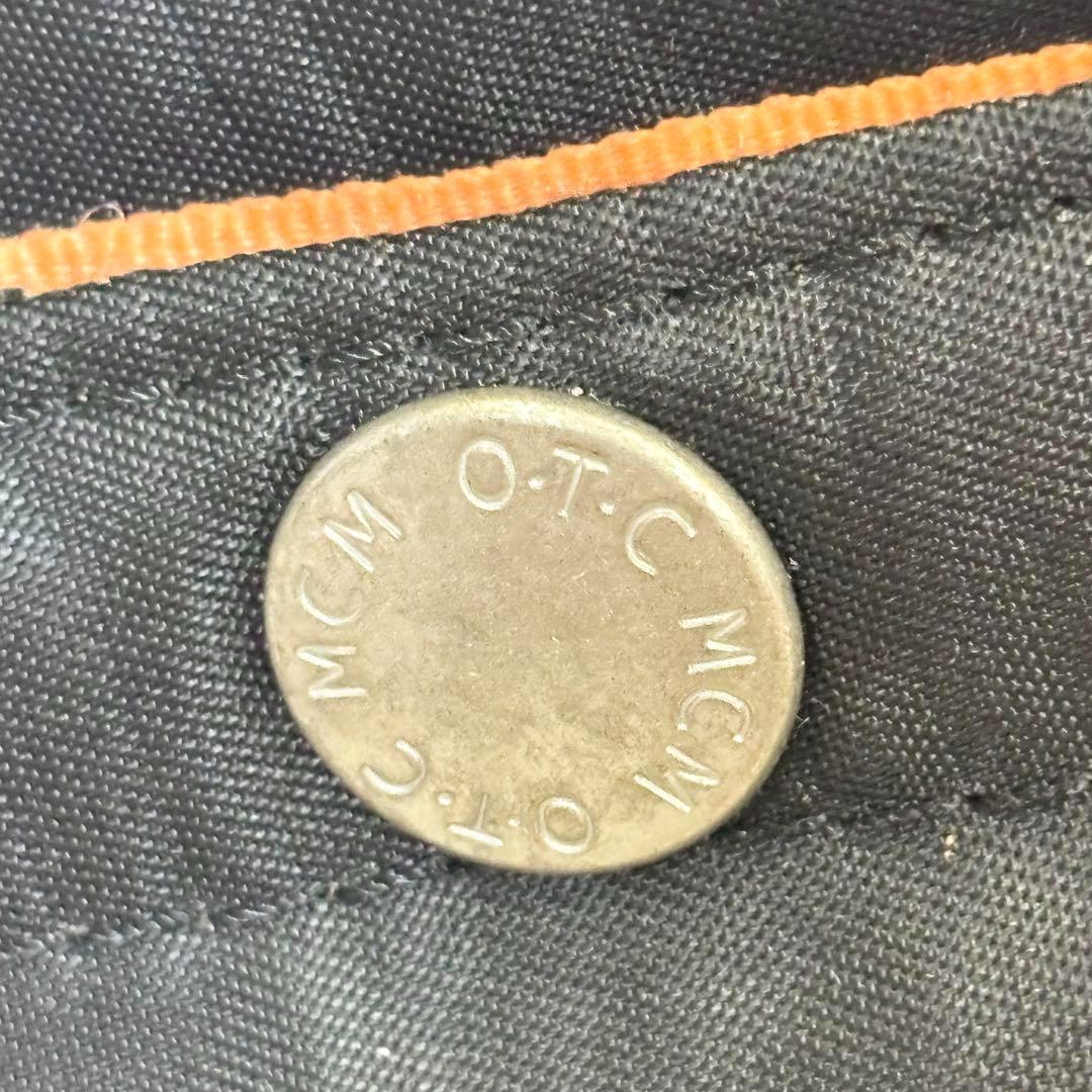 【極美品】MCM ナイロン ボストンバッグ 大容量 ブラック×オレンジ 旅行用