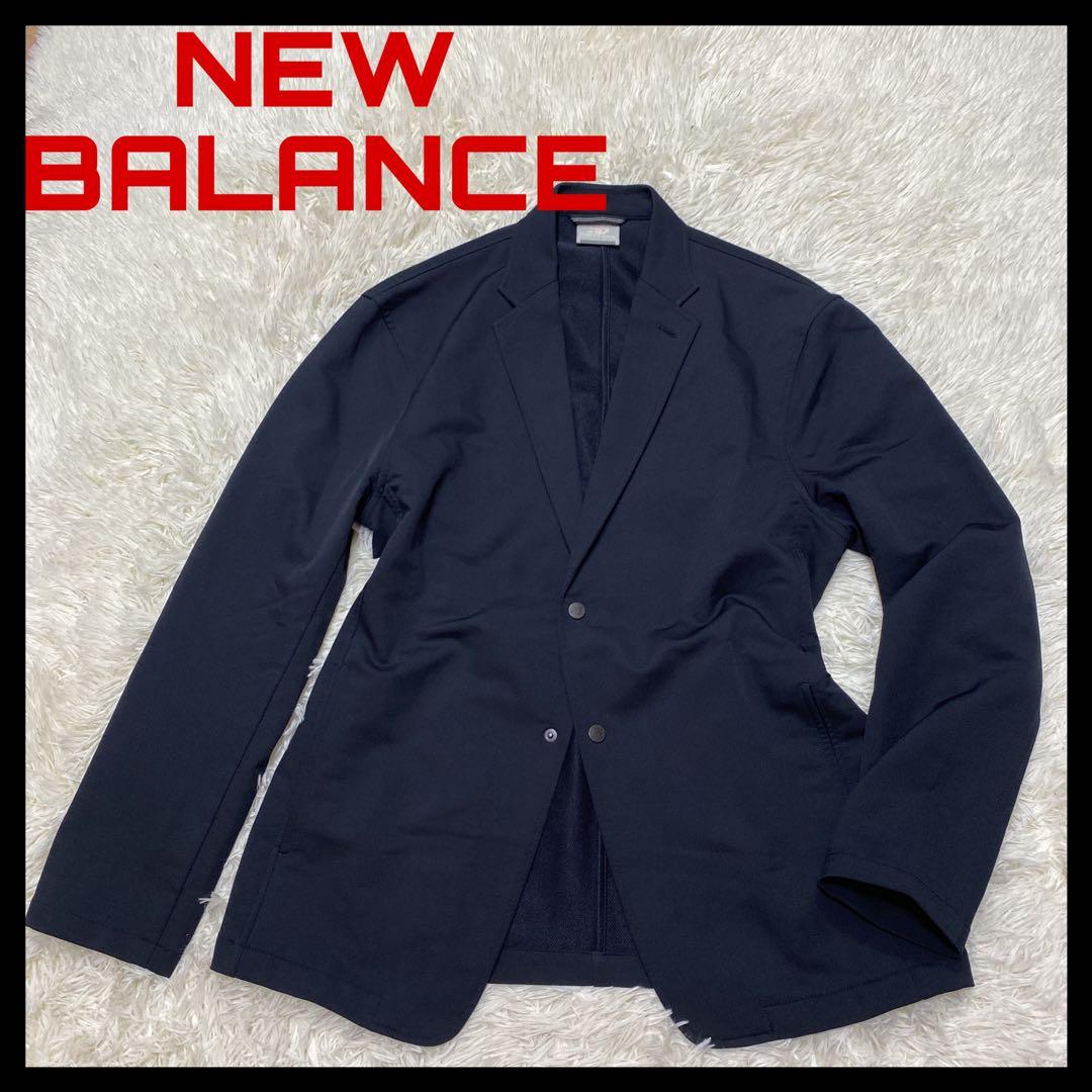 ニューバランス　ストレッチ　テーラードジャケット　黒　Lサイズ　2B 夏秋