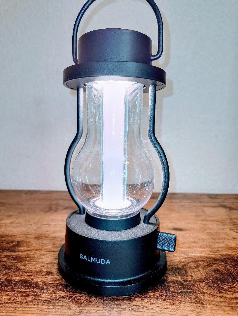 バルミューダ LEDランタン ザ・ランタン ライト 照明 ブラック 黒 美品