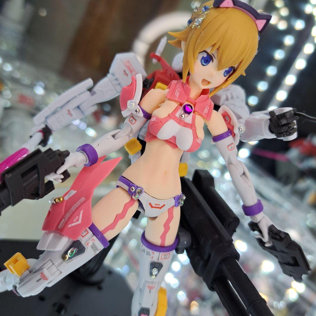 30MS 完成品　　ゲルググを背負うあばたーふみな　スタンド付