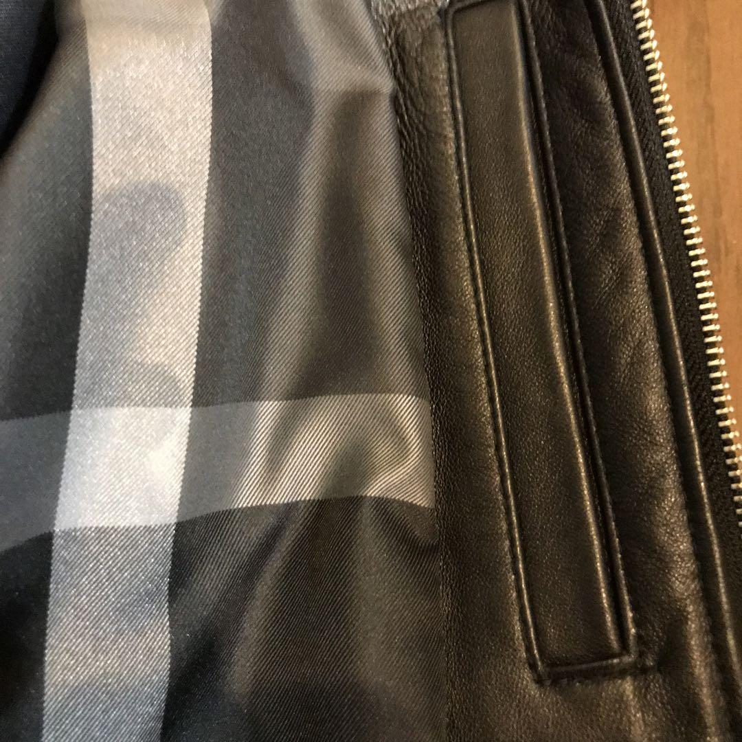 BLACK LABEL レザーシングルライダースジャケット Mサイズ 黒