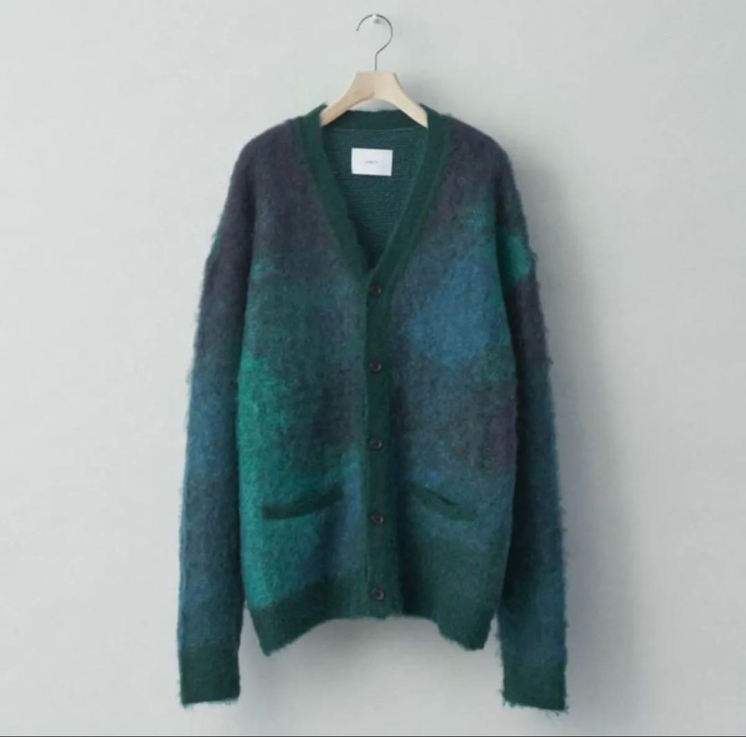 stein 22AW GRADATION MOHAIR CARDIGAN トップス stein 22AW GRADATION MOHAIR CARDIGAN トップス