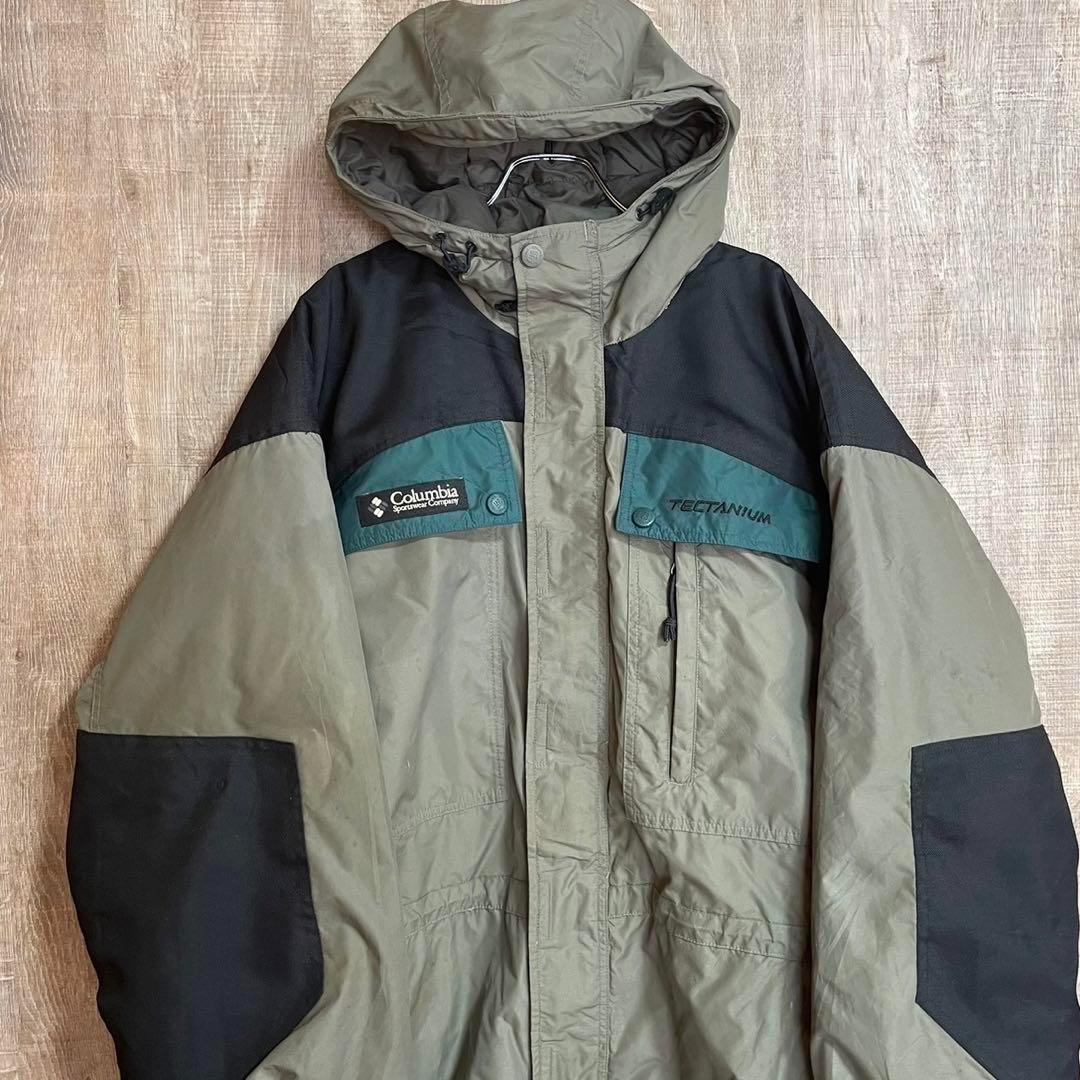 Columbia コロンビア　マウンテンジャケット　黒×カーキ系　LL