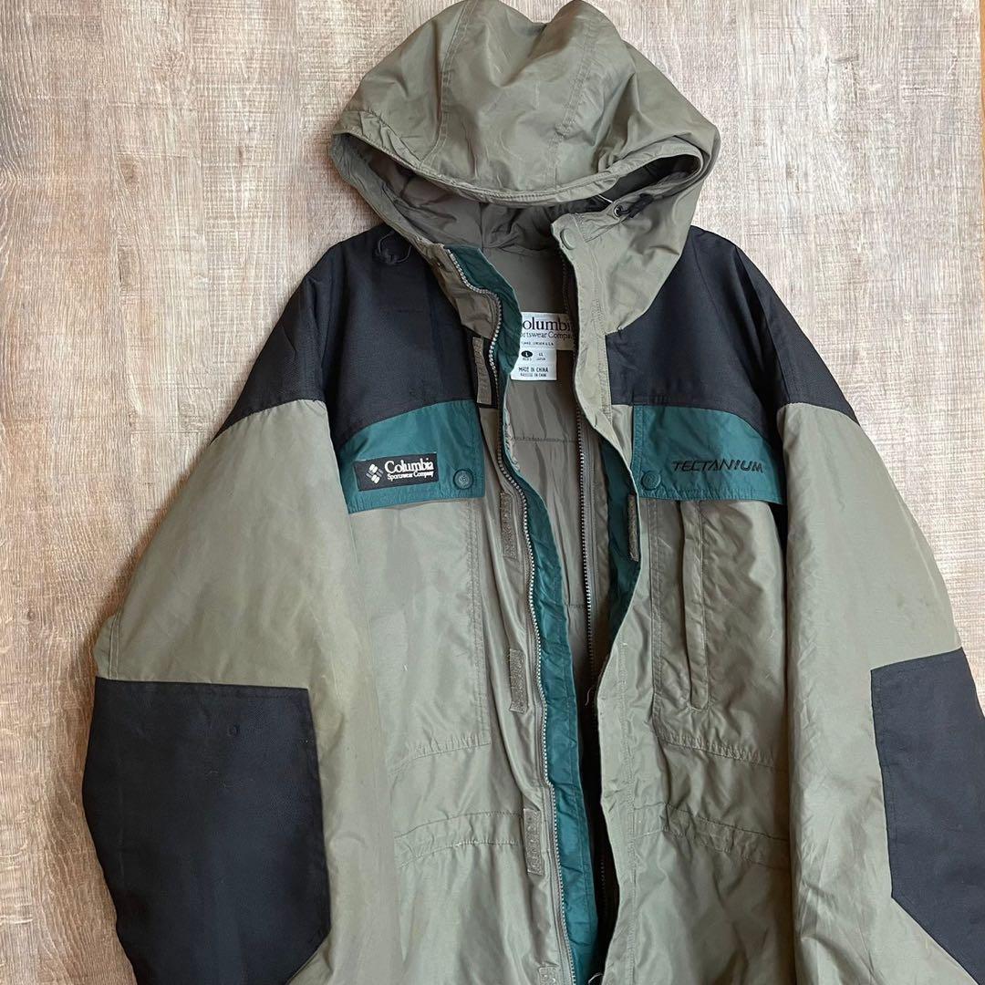 Columbia コロンビア　マウンテンジャケット　黒×カーキ系　LL