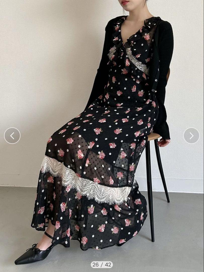 【LILY BROWN × ANNA SUI】バリエ柄ワンピース
