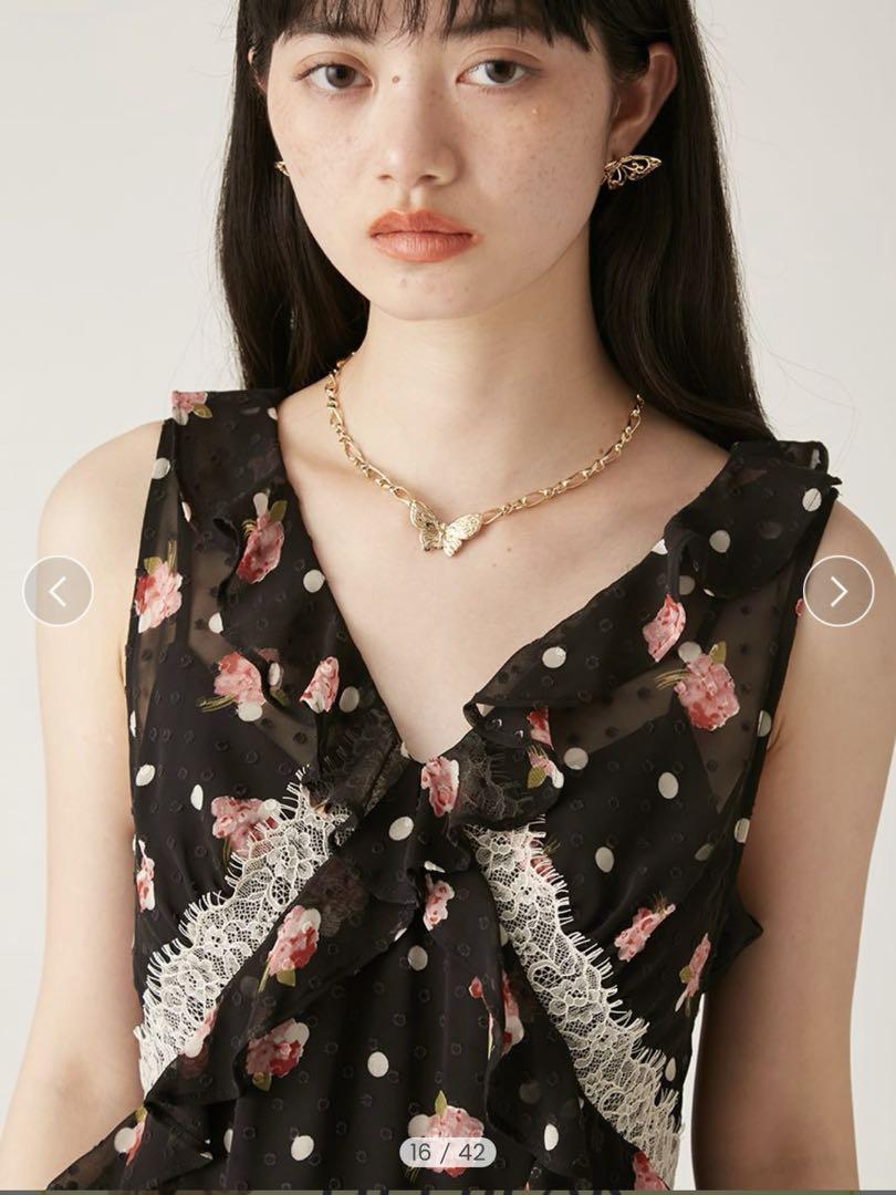 【LILY BROWN × ANNA SUI】バリエ柄ワンピース