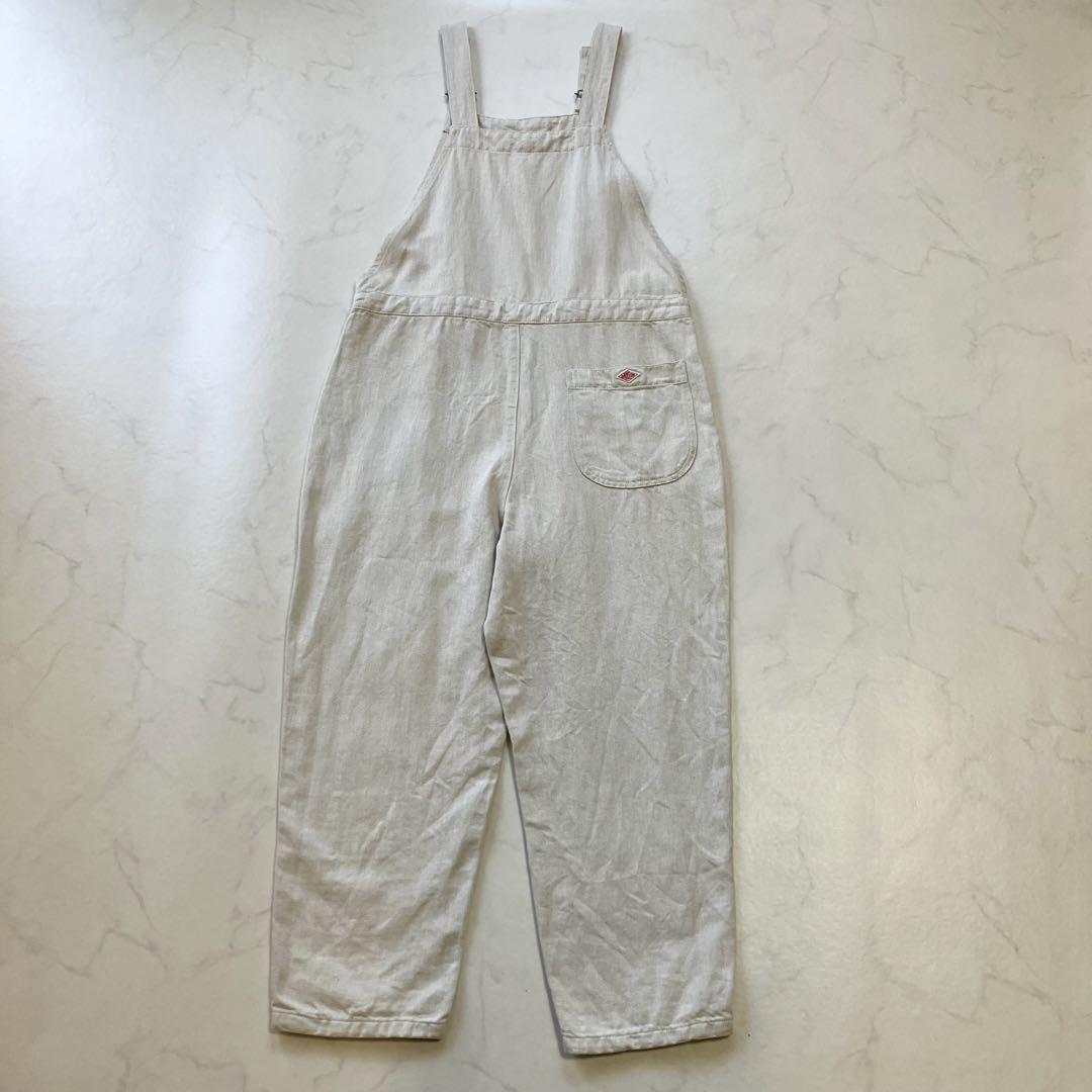 【美品】ダントン コットンリネンサロペットパンツ S