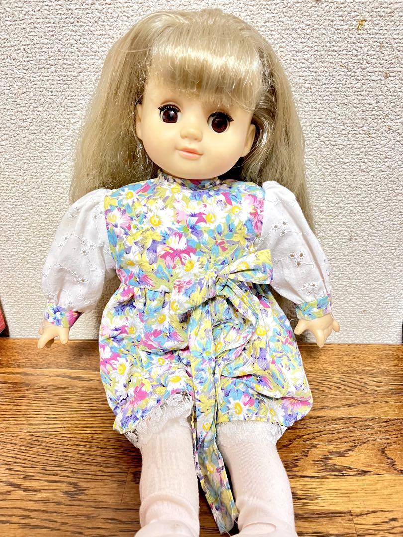 HELLO APPLE 金髪 花柄ドレス 人形 ドール レトロ ヴィンテージ