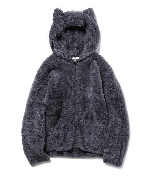 【正規逆輸入品】 3日間限定値下げ美品 ジェラートピケ パーカー ネコモコ ルームウェア・パジャマ