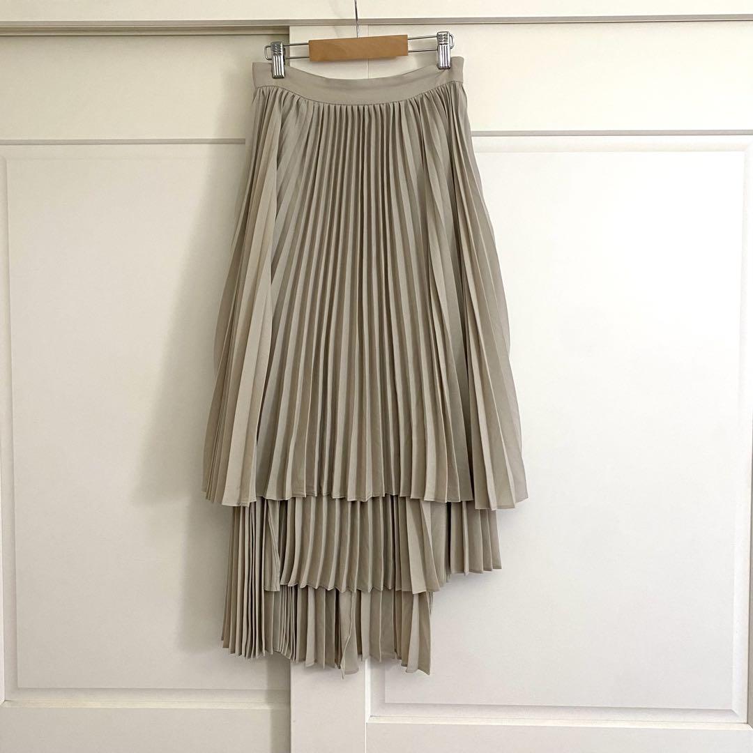 CLANE クラネ スリーレイヤープリーツスカート 0 美品