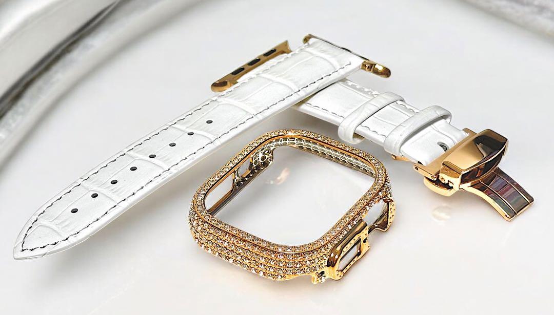49wr0★アップルウォッチ レザーベルト カバー　Apple Watchバンド