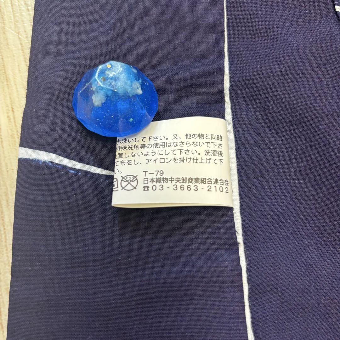 ✨ 新商品 【 浴衣 】身丈 161cm 桔梗 紺地 花火大会 盆踊り 443