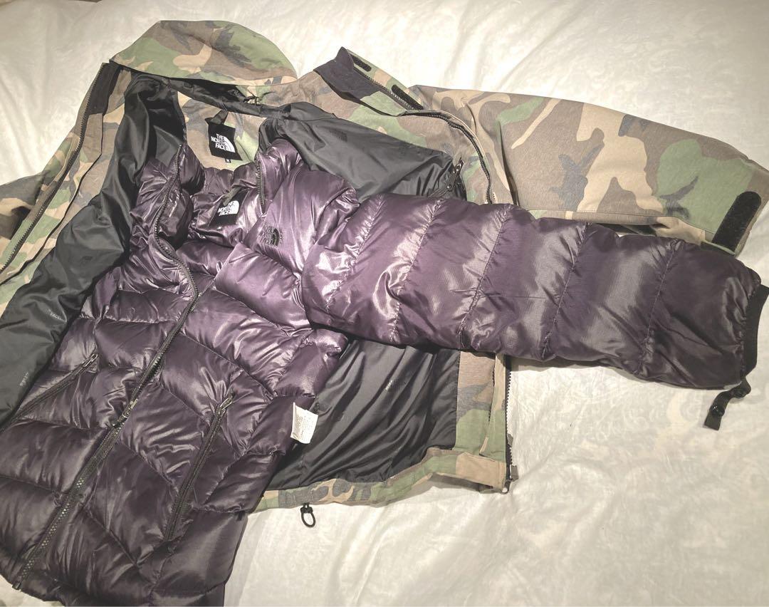 NORTHFACE ノースフェイス インナーダウン パーカー 3WAY 迷彩 NORTHFACE ノースフェイス インナーダウン パーカー 3WAY 迷彩