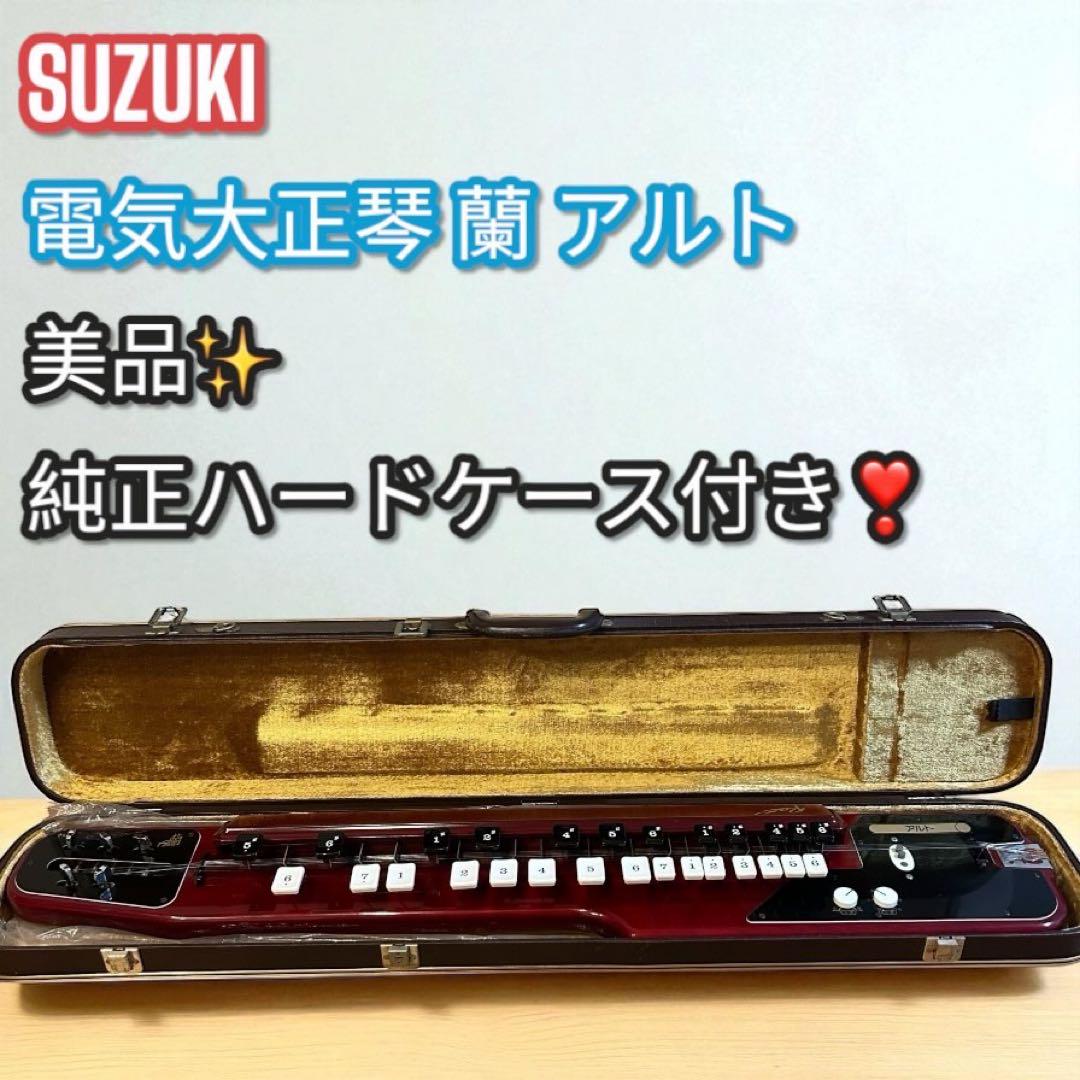 美品✨SUZUKI 大正琴 蘭 アルト 純正ケース付 電気タイプ