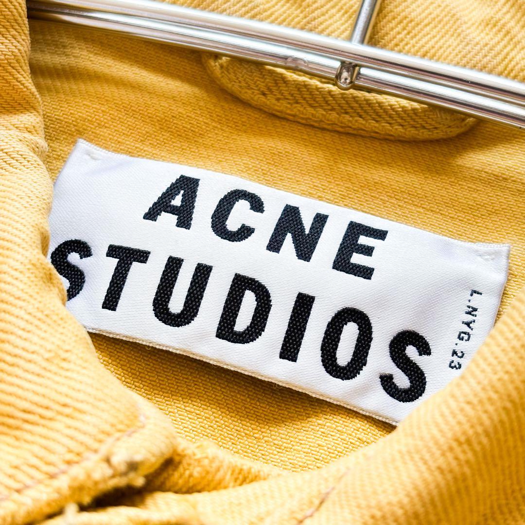 【極美品】ACNE STUDIOS ジージャン 46 ダメージ加工 イエロー 【極美品】ACNE STUDIOS ジージャン 46 ダメージ加工 イエロー
