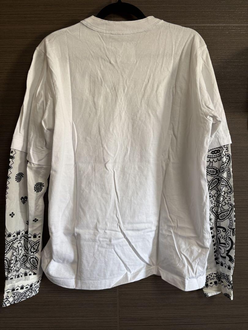sacai バンダナ柄長袖カットソー サイズ2