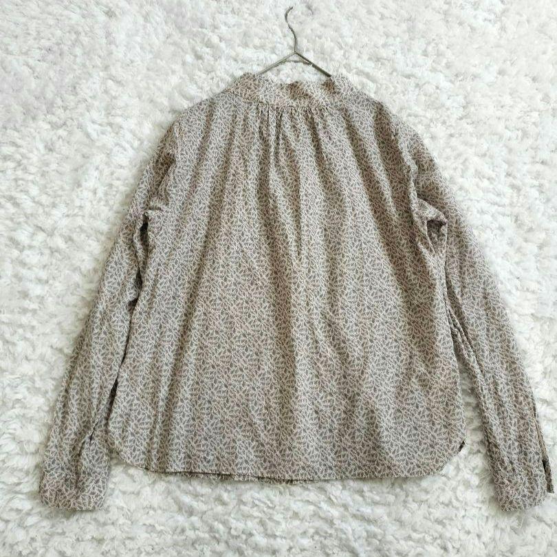 パラスパレス ブラウス シャツ コットン100% シェルボタン スタンドカラー パラスパレス ブラウス シャツ コットン100% シェルボタン