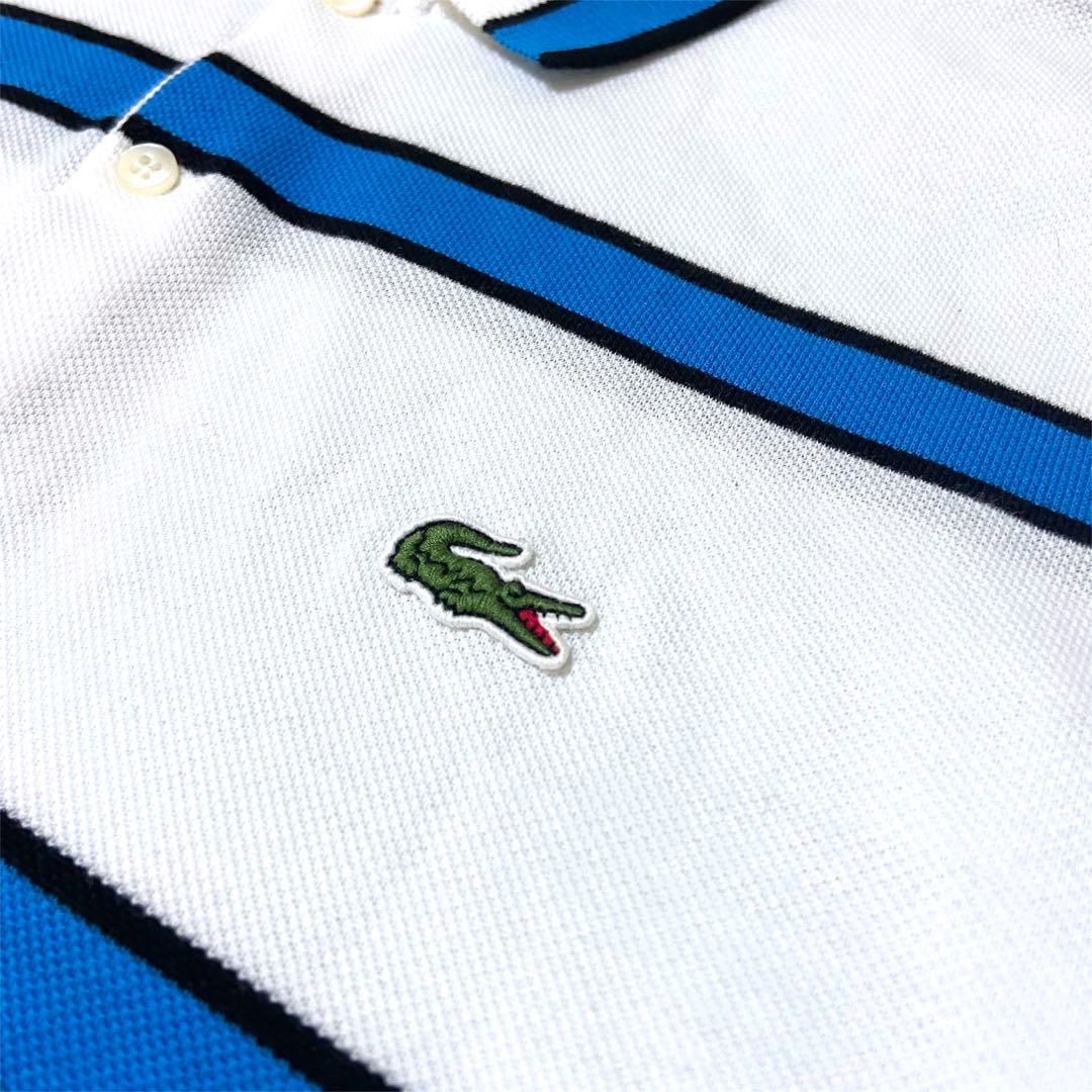 LACOSTE ラコステ ワニロゴ ノースリーブ ベスト レディース ビッグロゴ LACOSTE Tシャツ ビッグワニロゴ刺繍 ホワイト USサイズXS