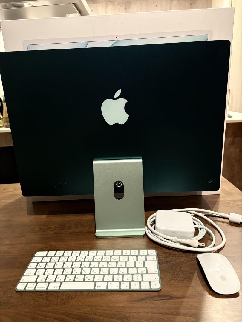 Apple iMac 24インチ/M1/8GB/512GB/グリーン【動作良好】
