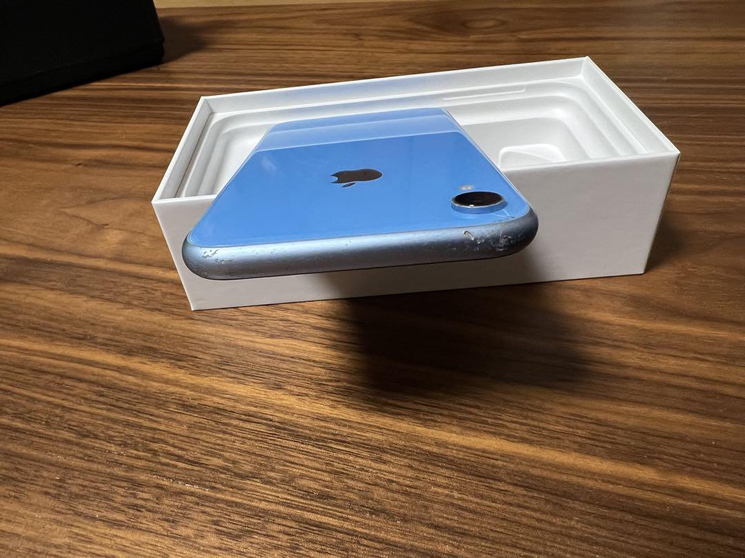 Apple iPhone XR 本体 ブルー 箱付き