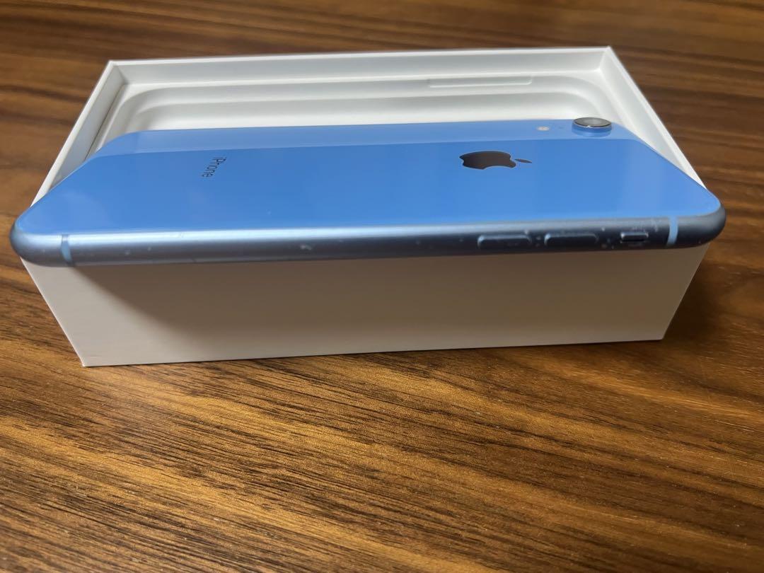 Apple iPhone XR 本体 ブルー 箱付き
