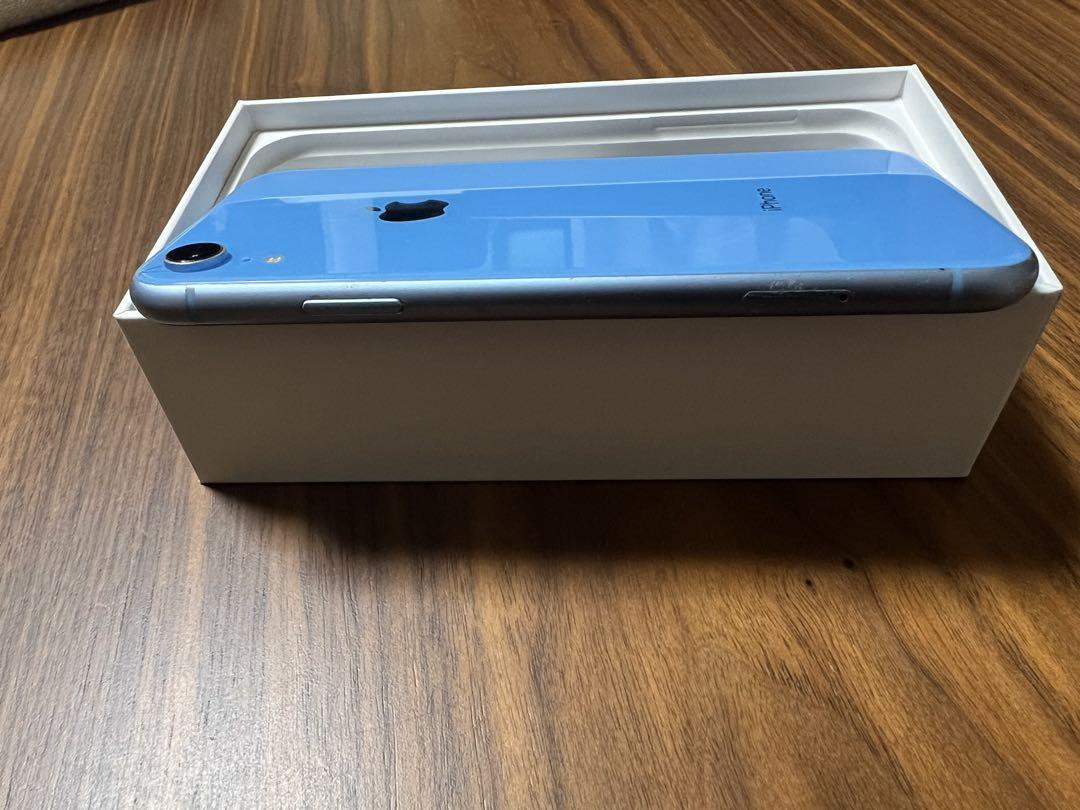 Apple iPhone XR 本体 ブルー 箱付き