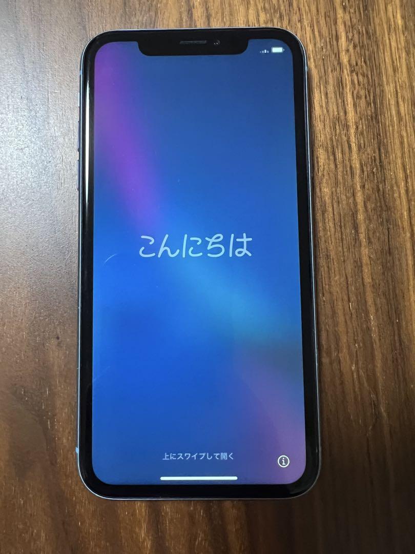 Apple iPhone XR 本体 ブルー 箱付き