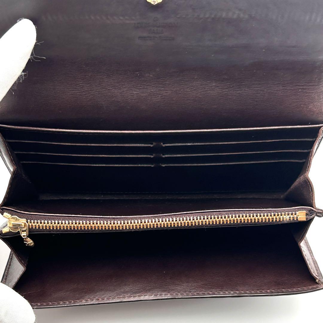 Louis Vuitton ルイヴィトン 長財布 ポルトフォイユサラ ヴェルニ
