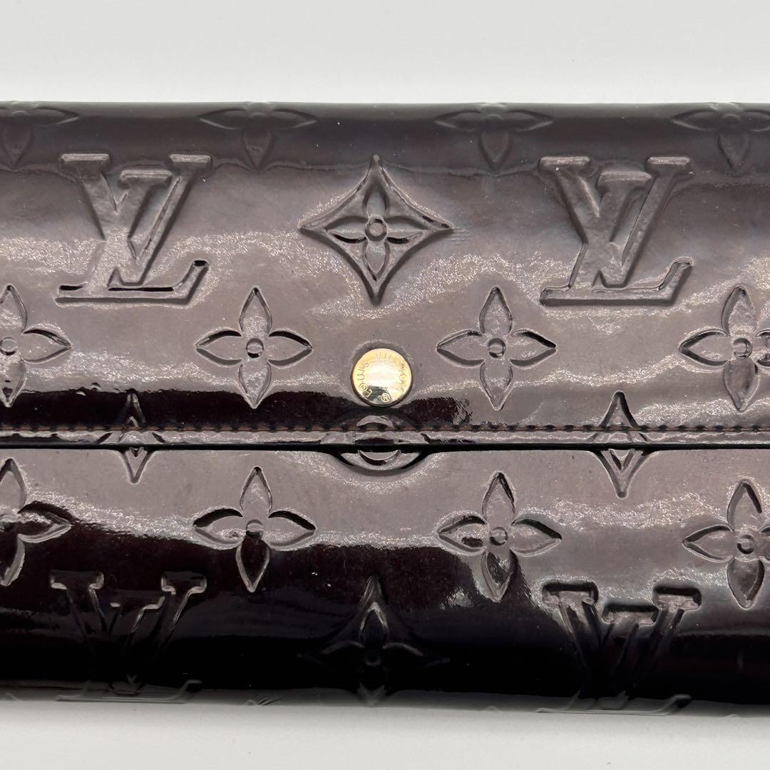Louis Vuitton ルイヴィトン 長財布 ポルトフォイユサラ ヴェルニ