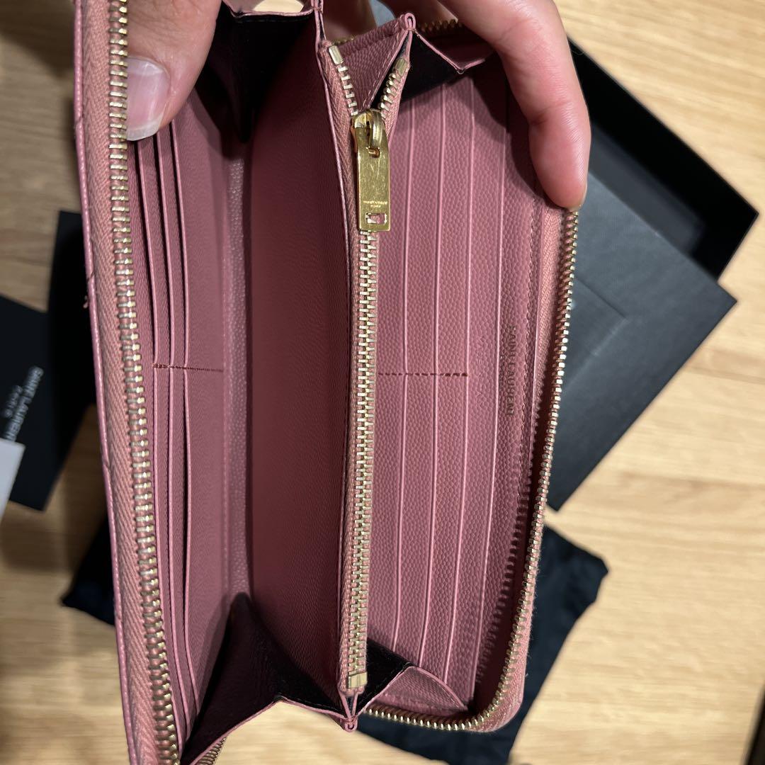 SAINT LAURENT ピンク 長財布