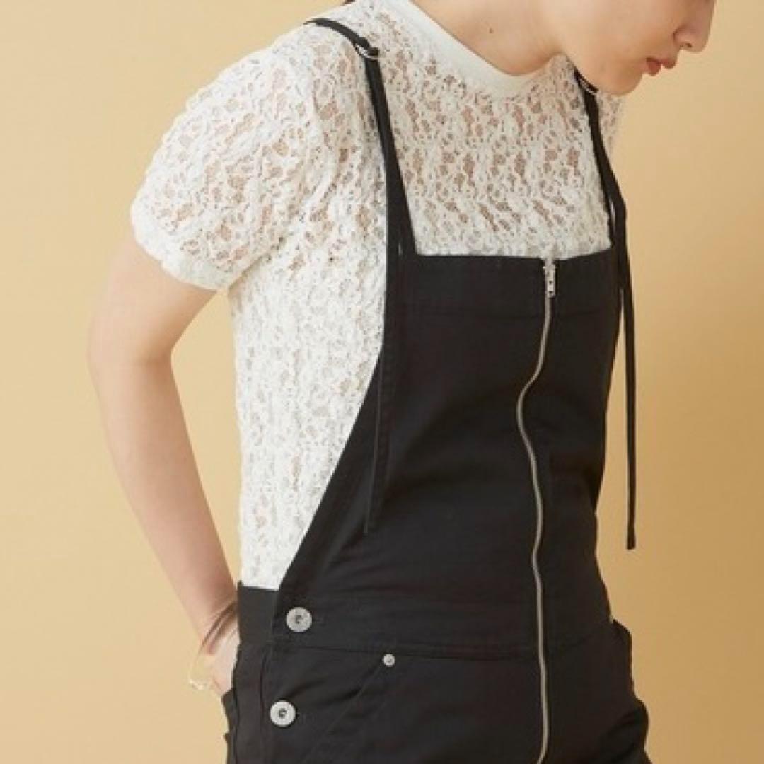 【極美品】ヤングアンドオルセン　アダムエロペ 別注　レース半袖カットソー