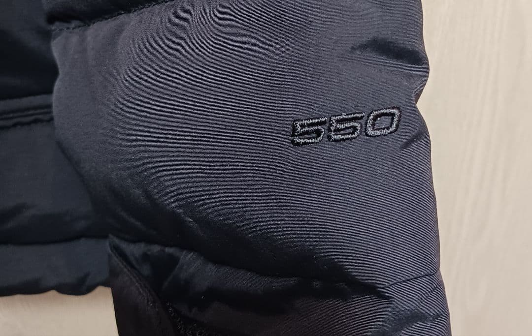 THE NORTH FACE ダウンジャケットS ブラック500フィル 刺繍ロゴ THE NORTH FACE ダウンジャケットS ブラック500フィル 刺繍ロゴ