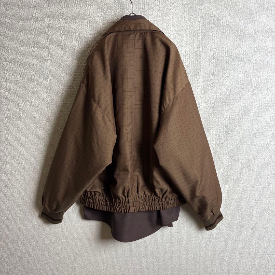 Calvin Kleinネクタイシャツスイングトップ 幾何学模様 古着女子 Calvin Kleinネクタイシャツスイングトップ 幾何学模様 古着女子