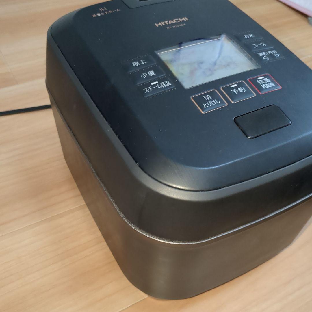 日立 RZ-W100EM 漆黒 沸騰鉄釜 ふっくら御膳 圧力スチームIHジャー