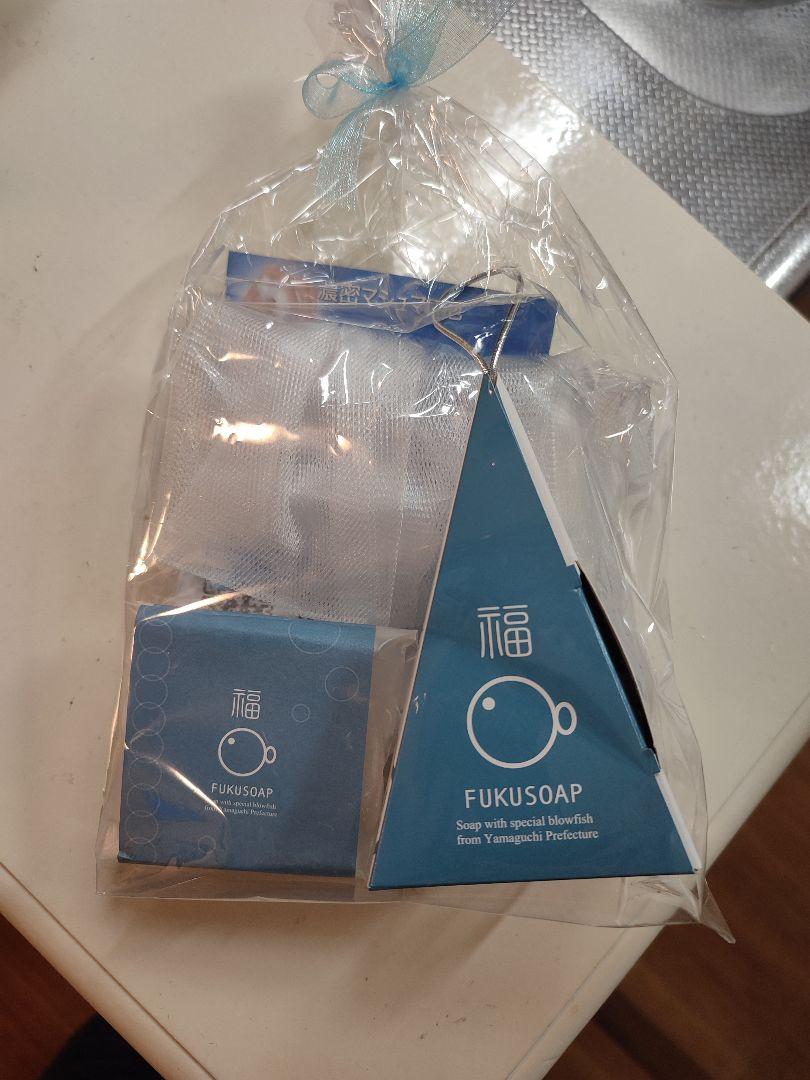 FUKU SOAP 3個セット（ふぐコラーゲン石鹸泡立てネット入り）