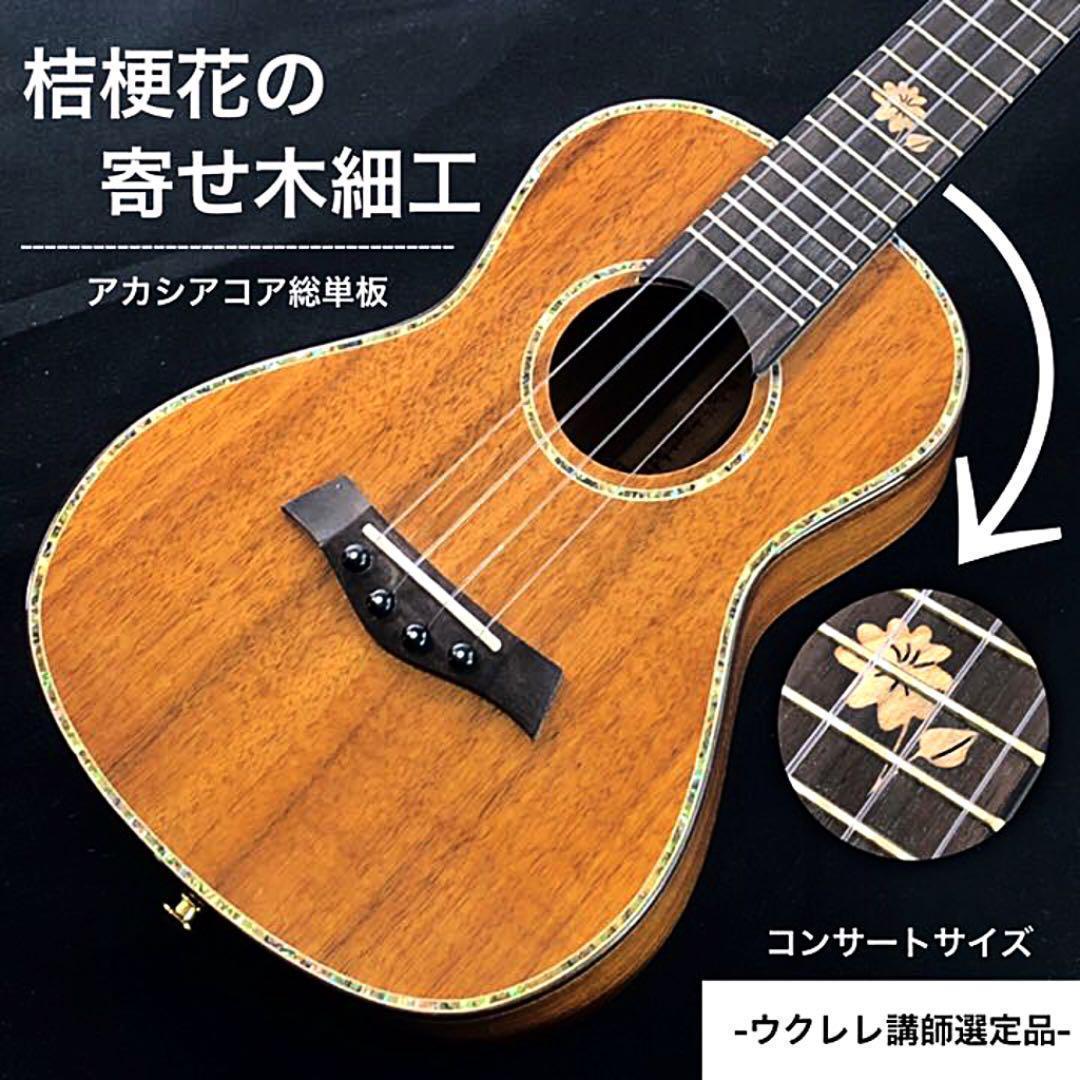 Tiki】AA級グレード・コア総単板・コンサートウクレレ【工房調整品 ...
