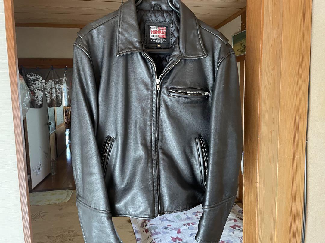 南海部品　本革(牛皮)ライダーズジャケットMサイズ