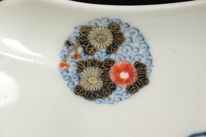 格安定番 十一代 酒井田柿右衛門 染錦丸紋画木瓜形皿 向付 四客 旧家蔵出 M2U6Q-m69195545479 得価
