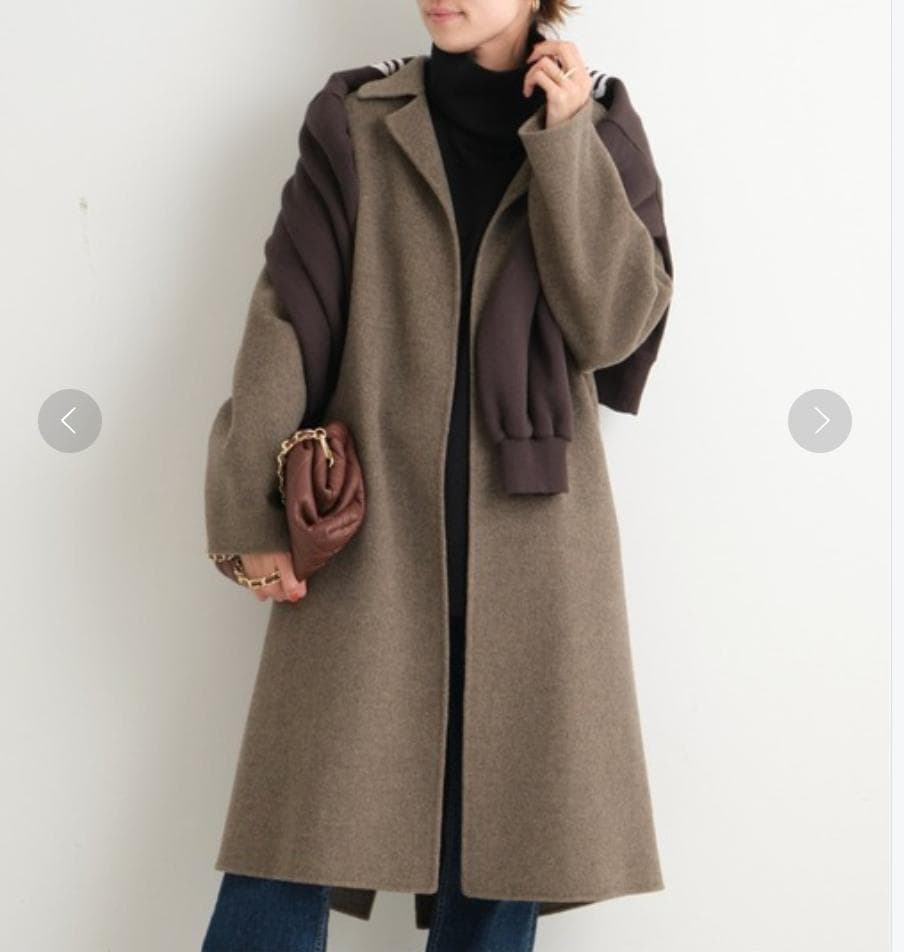 美品・希少✨フレームワーク　スーパー160sラップコート　ダブルフェイス　コート