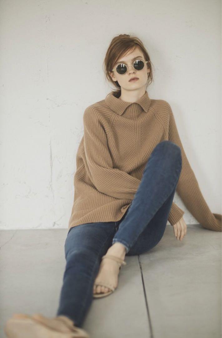 Theory - theory スリット入りタートルネックニット売約済みの