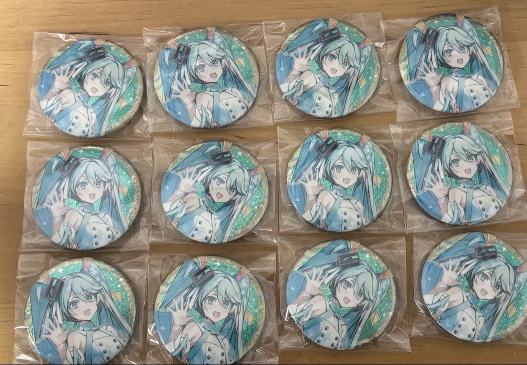初音ミク アニメイトカフェ MIKUEXPO グリッター缶バッジ　まとめ売り