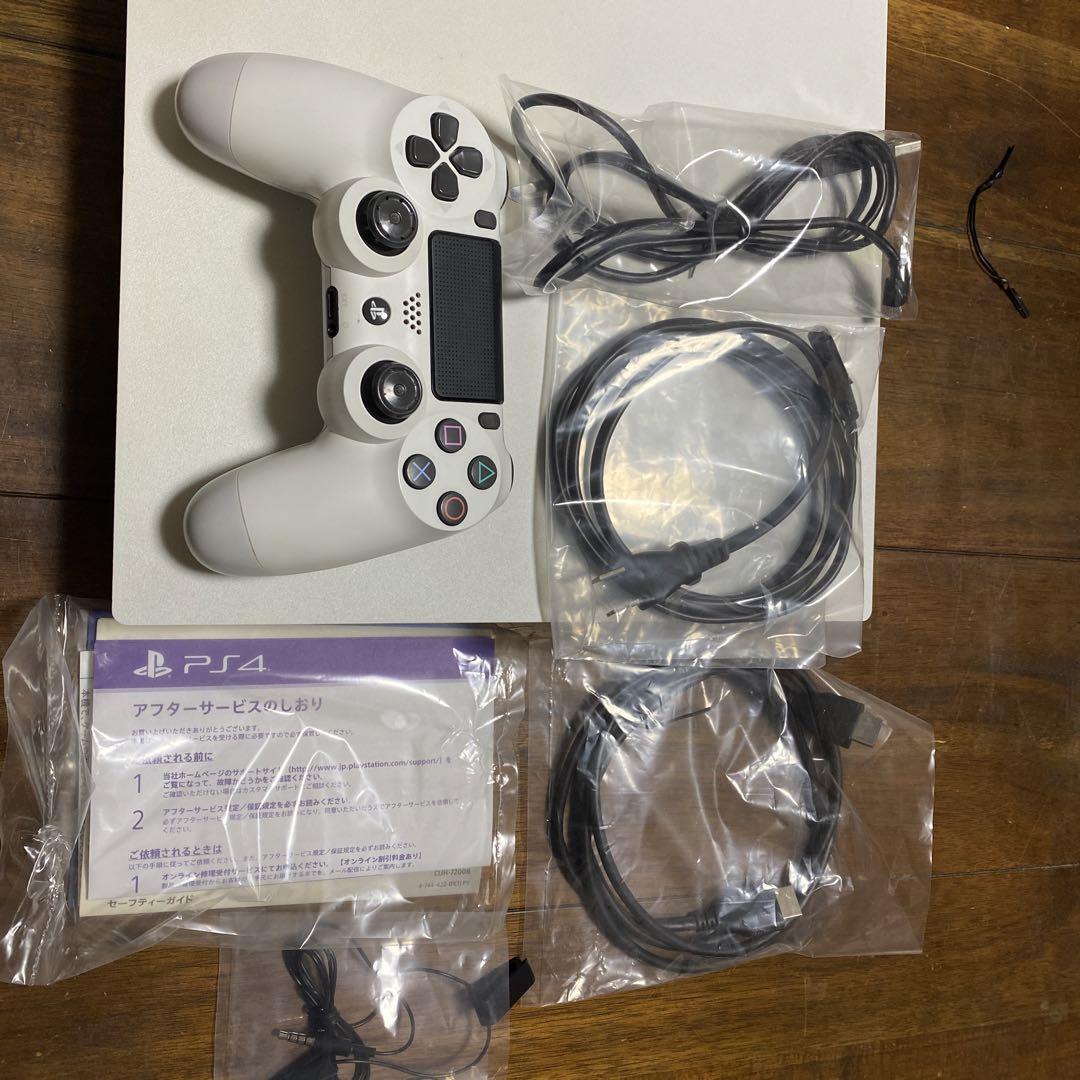 ホワイト PlayStation 4 本体 コントローラー付き　ジャンク品