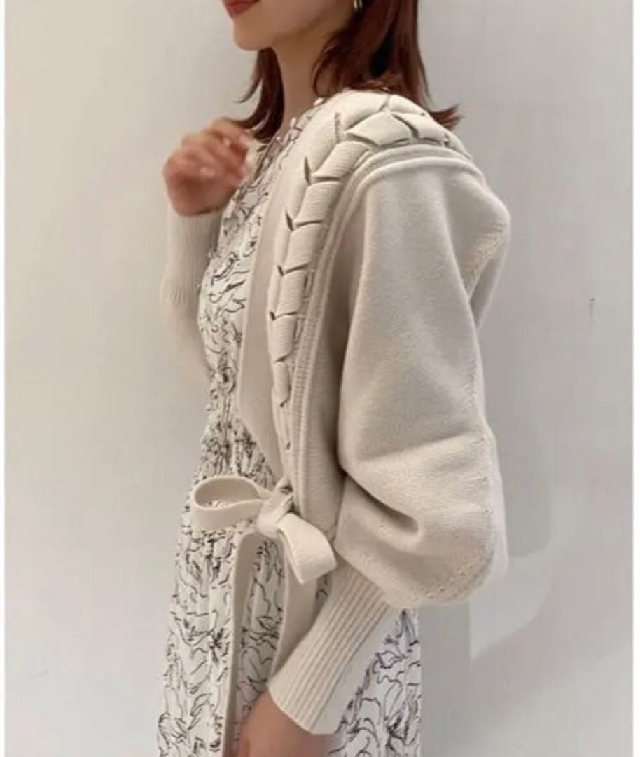 トップス snidel - snidel レースアップボレロカーディガンの通販 by