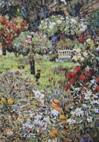 【正規逆輸入品】 斎藤由比、【シークレットガーデン】、希少な額装用画集より 絵画