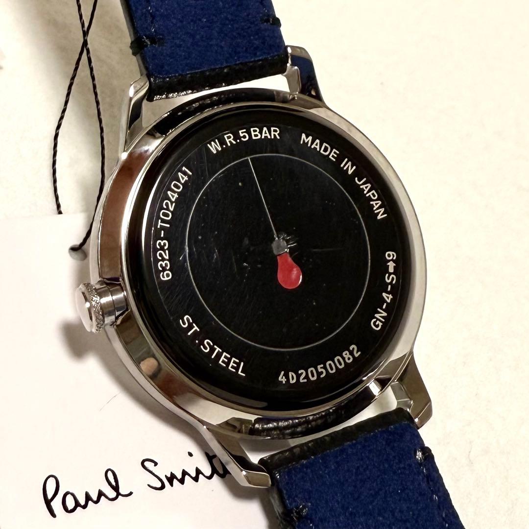 極美品 ポールスミス チャーチストリート 腕時計 レザーベルト ホワイト カメラ