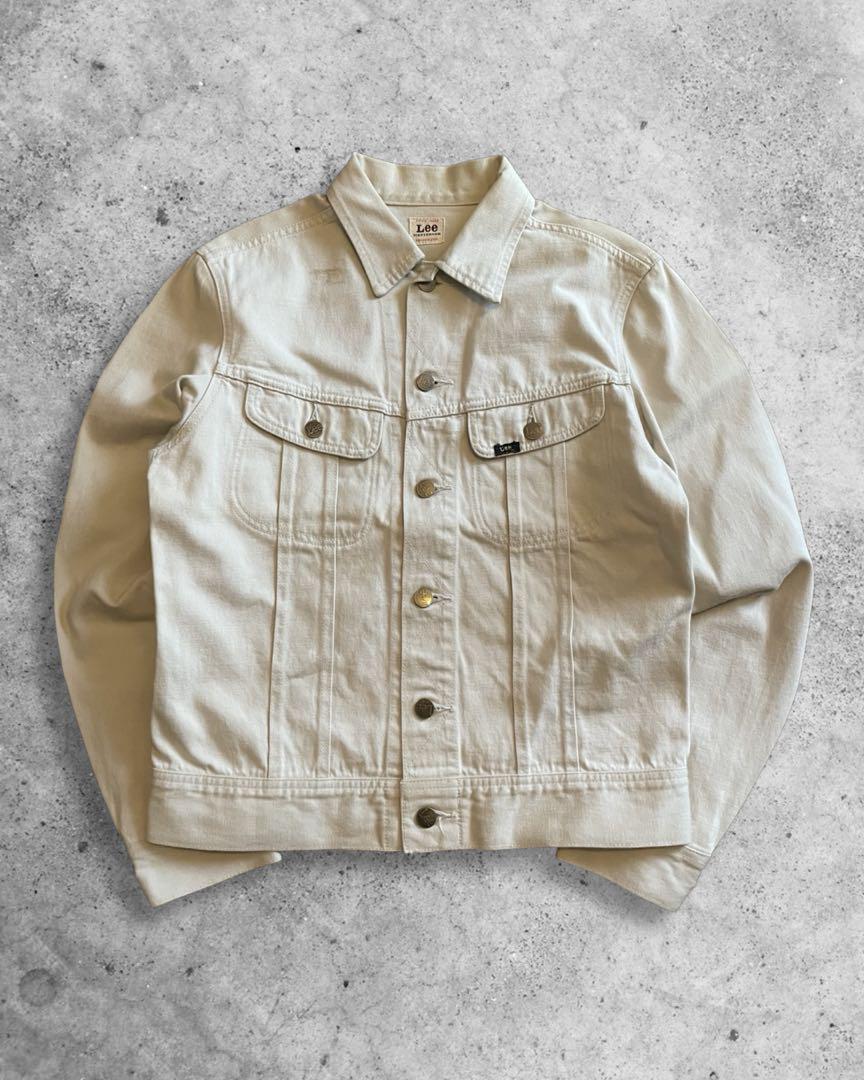 Lee　westerner　ウエスターナー　アイボリー　デニムジャケット　40R Lee westerner ウエスターナー 復刻 アイボリー デニム